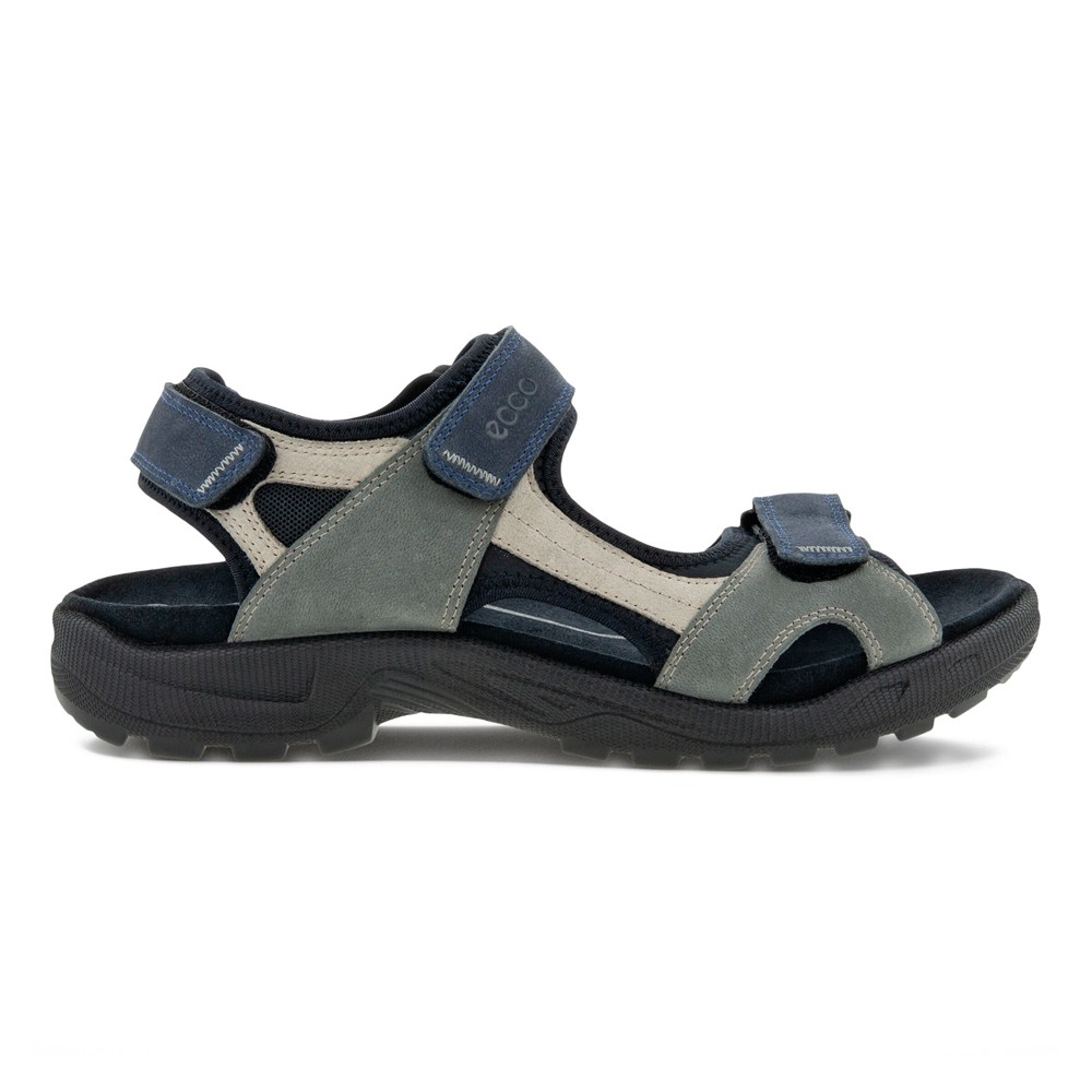 ECCO Mens Sandals Navy/Olive - Onroads - QYU-653408